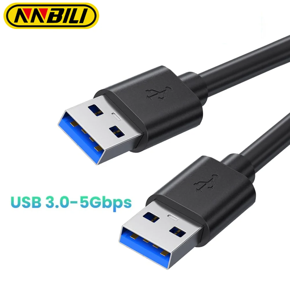 NNBILI High speed A to A Extension Cable Type A Male to Male USB 3.0 Extender For Hard Disk TV Box USB3.0,0.5m 1m 1.5m 2m 3m 5m
