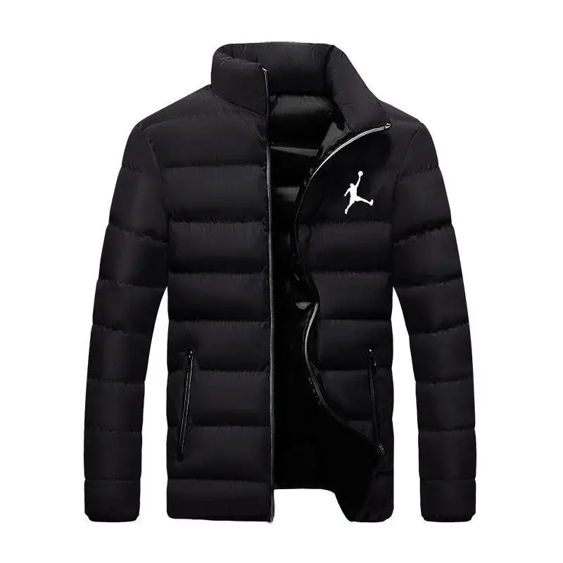 2024 Winter Men\'s Padded Jacket Middle-aged And Young Large Size Light And Thin Short Padded  Jacket Warm Coat