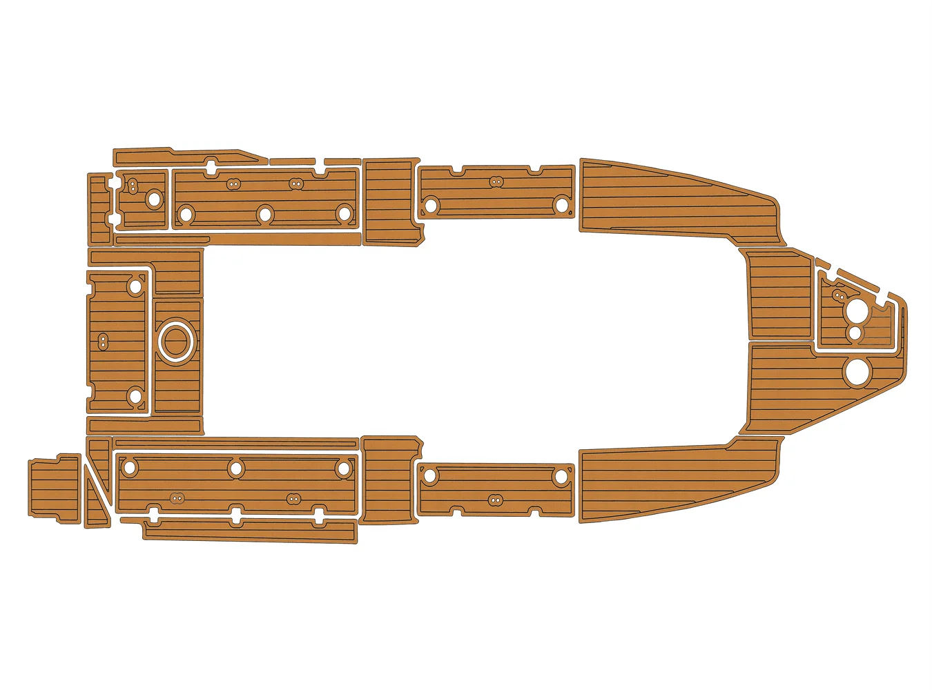 

2020-2023 Sea Fox 328 Commander 1/4" 6mm EVA foam Non-Slip PVC Teak Decking marine Mat seadek aqua carpet Marine Floor