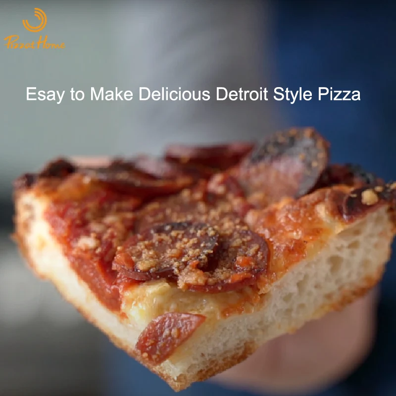 PizzAtHome Detroit Style Pizza Pan 9 Inches Pizza Pan Aluminium Alloy Non-stick Plate Pan Deep Dish Bakeware Pizza Tray