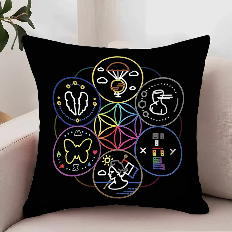 Cushion Cover 50x50 C-Coldplay Pillowcases for Pillows 45x45 Cushions Covers Pillow Cases 45x45 Home Decoration Pillowcase 40x40