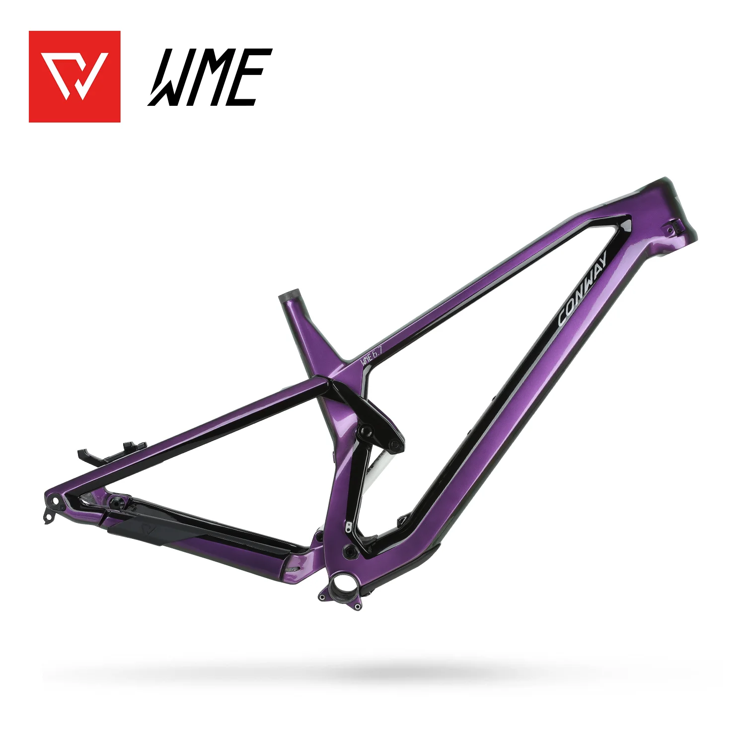 AliExpress NONE CONWAY WME Carbon MTB Frame Trail All Mountain Enduro 230mm Shock Horst Link 27.5 29er BOOST 148x12 Full Suspension AM Frame