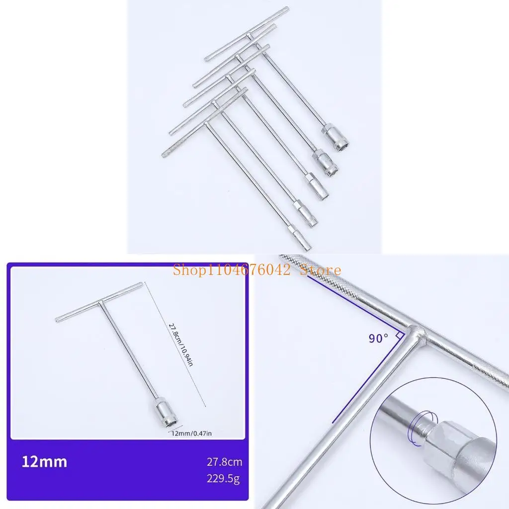 

5asd T Handle Wrench for Automotive Technicians and DIY Projects in Narrow Workspaces