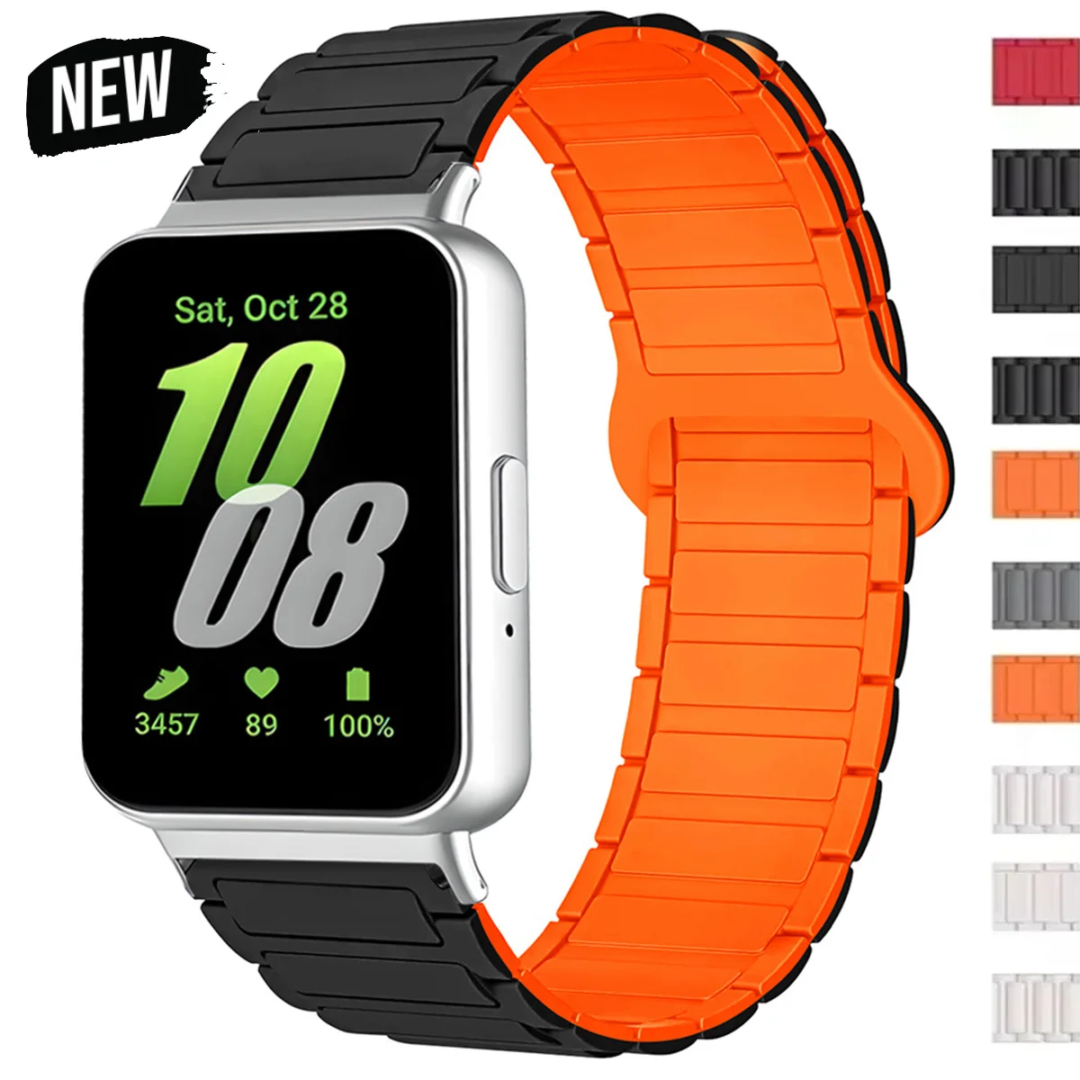 Magnetic Strap for Samsung Galaxy Fit 3 Silicone Sport Watch Band for Samsung Galaxy Fit3 Accessories Correa Men Women Bracelet
