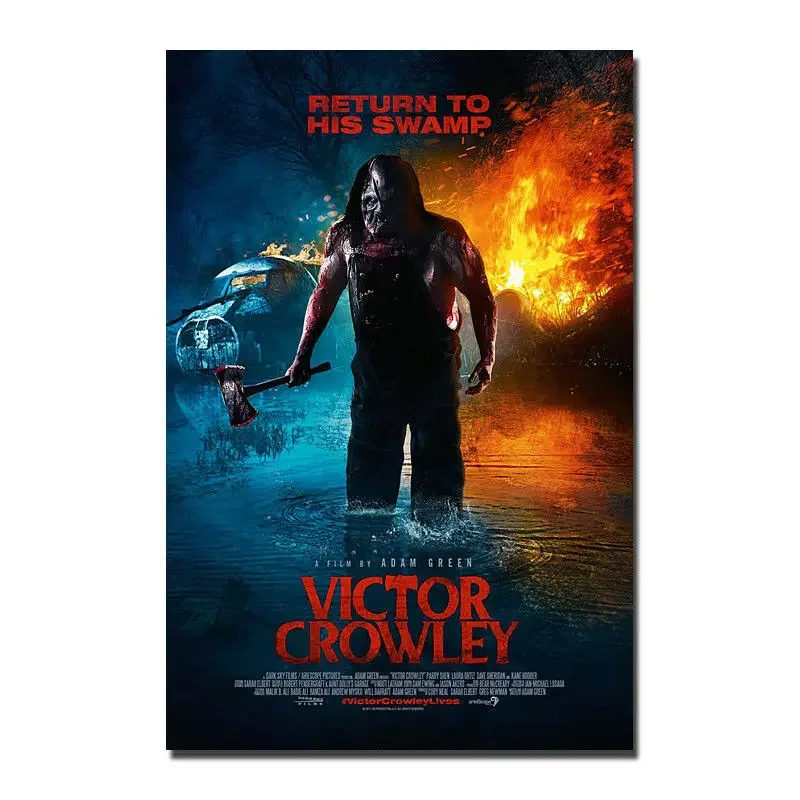 D0177 Victor Crowley Hatchet 4 Movie Silk Fabric Poster Art Decor Indoor Painting Gift