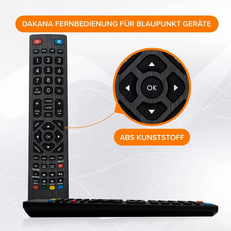 1 PCS Remote Control For Blaupunkt TV Remote Control Universal Accessories For Blaupunkt TV Pre-Configured And Ready