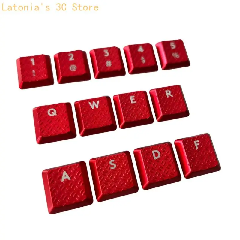 13Pcs Keycap Carbon Fiber Texture Rutschfeste Abdeckung für G915/G813/G815/G913 TKL X3UB – Detail 7