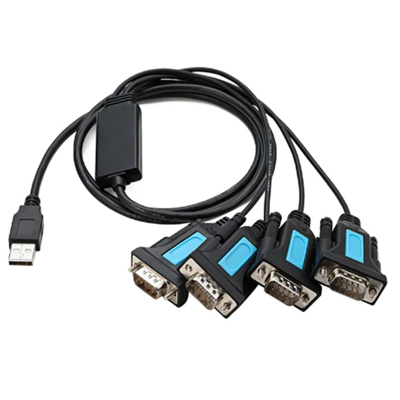 

A13E-4 Port USB To RS232 Cable RS-232 9-Pin DB9 Serial Cable PL2303 Chipset Male A Adapter PC Notebook Accessories