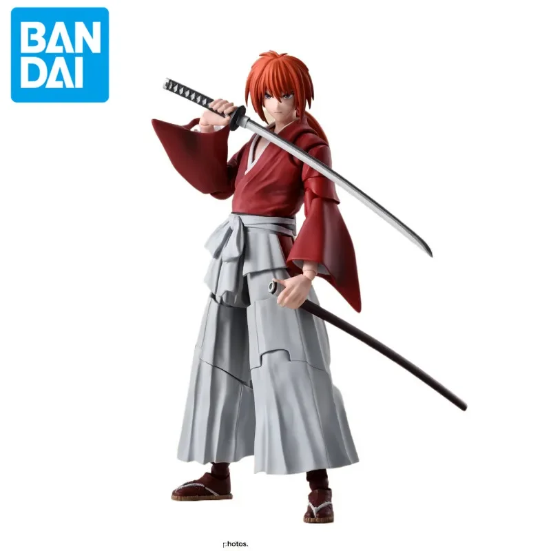 حقيقية بانداي شخصيات أنيمي Himura Kenshin S.H.Figuarts اللعب SHF PVC عمل أرقام 13.5 سنتيمتر هدية جمع نموذج الدمى