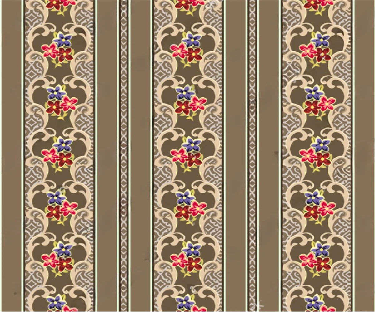 Custom murals American stripes retro floral wallpaper European luxury wallpaper bedroom living room dining room background mural