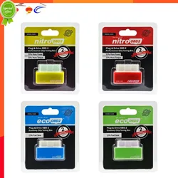 New EcoOBD2 & Nitro OBD2 Gas Plug & Drive Performance For Benzine Eco OBD2 ECU Chip Tuning Box 15% Fuel Saving More Power