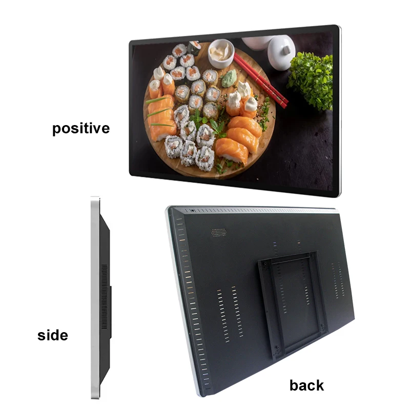 Layar Display Iklan Digital Signage LCD Interaktif Android 32 Inci untuk Pemasangan di Dinding