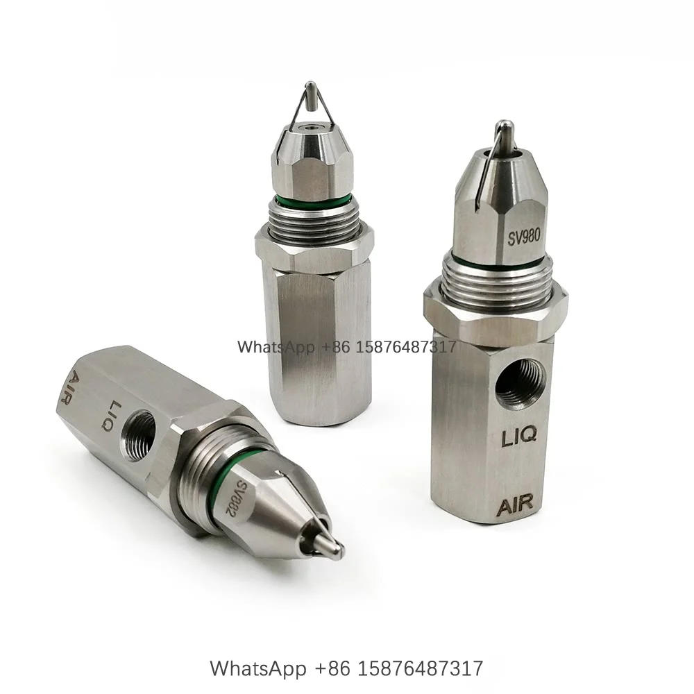FY SK508 80 Degree Dry Fog Nozzle, Ultrasonic Air Atomizing Nozzle, Dust Suppression Micro Fog Nozzle