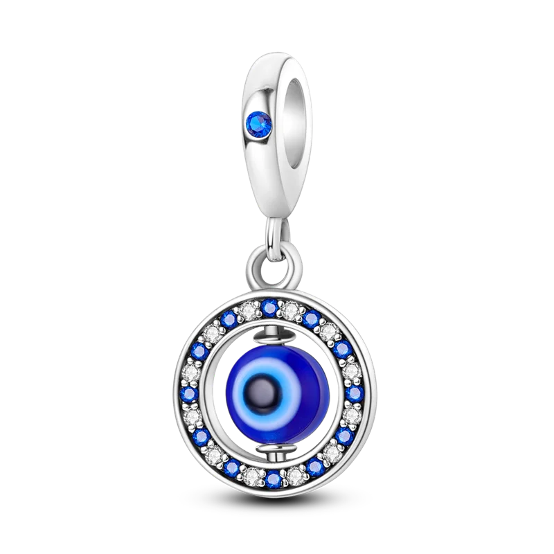 Neu eingetroffen: 925er Sterlingsilber-Charms, Perlen, Teufelsauge, Kleeblatt, Tanzschuhe-Anhänger, passend für Original-Armbänder, Damenschmuck, Geschenk, DIY