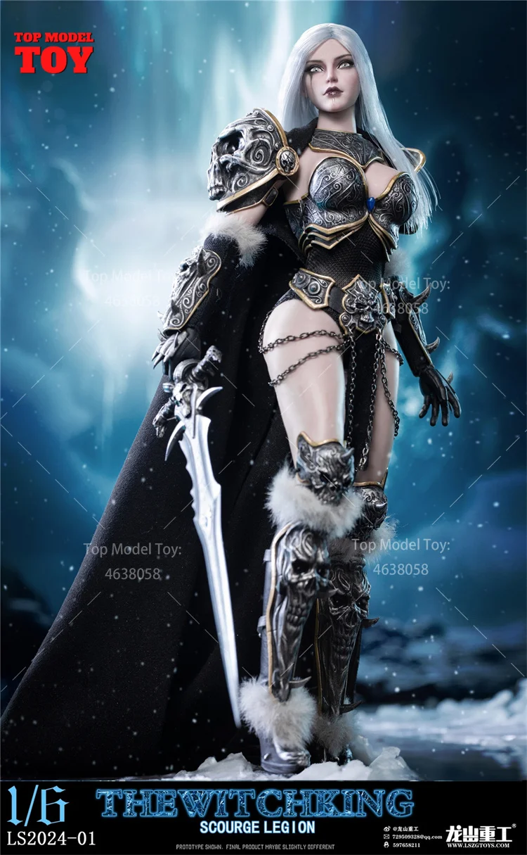 Longshan Heavy Industry LS2024-01 1/6 Witch King Movable Eyes Female Soldier 12'' Action Figure Full Set for Collection