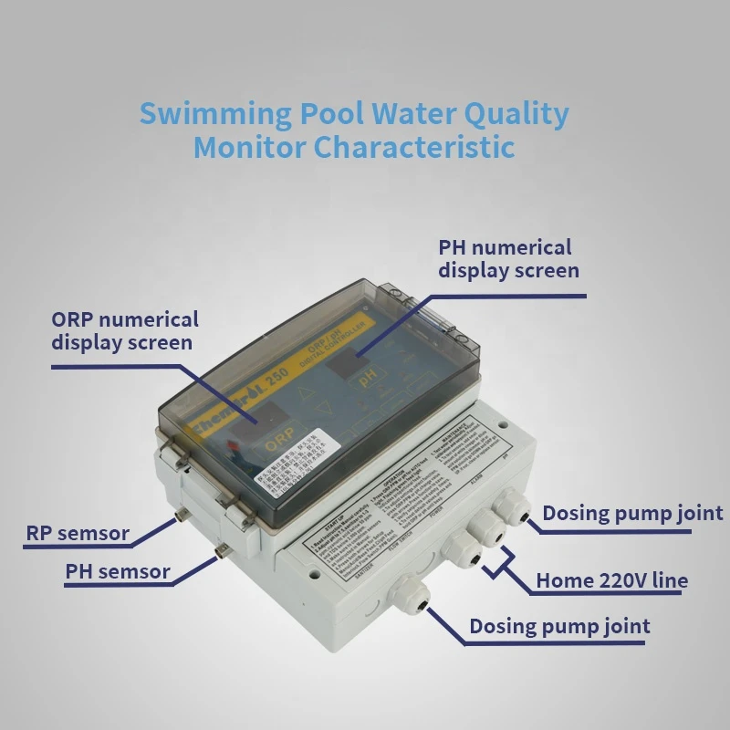 High Efficiency Chemtrol 250 Swimming Pool PH/ORP Monitor Water Quality Controller