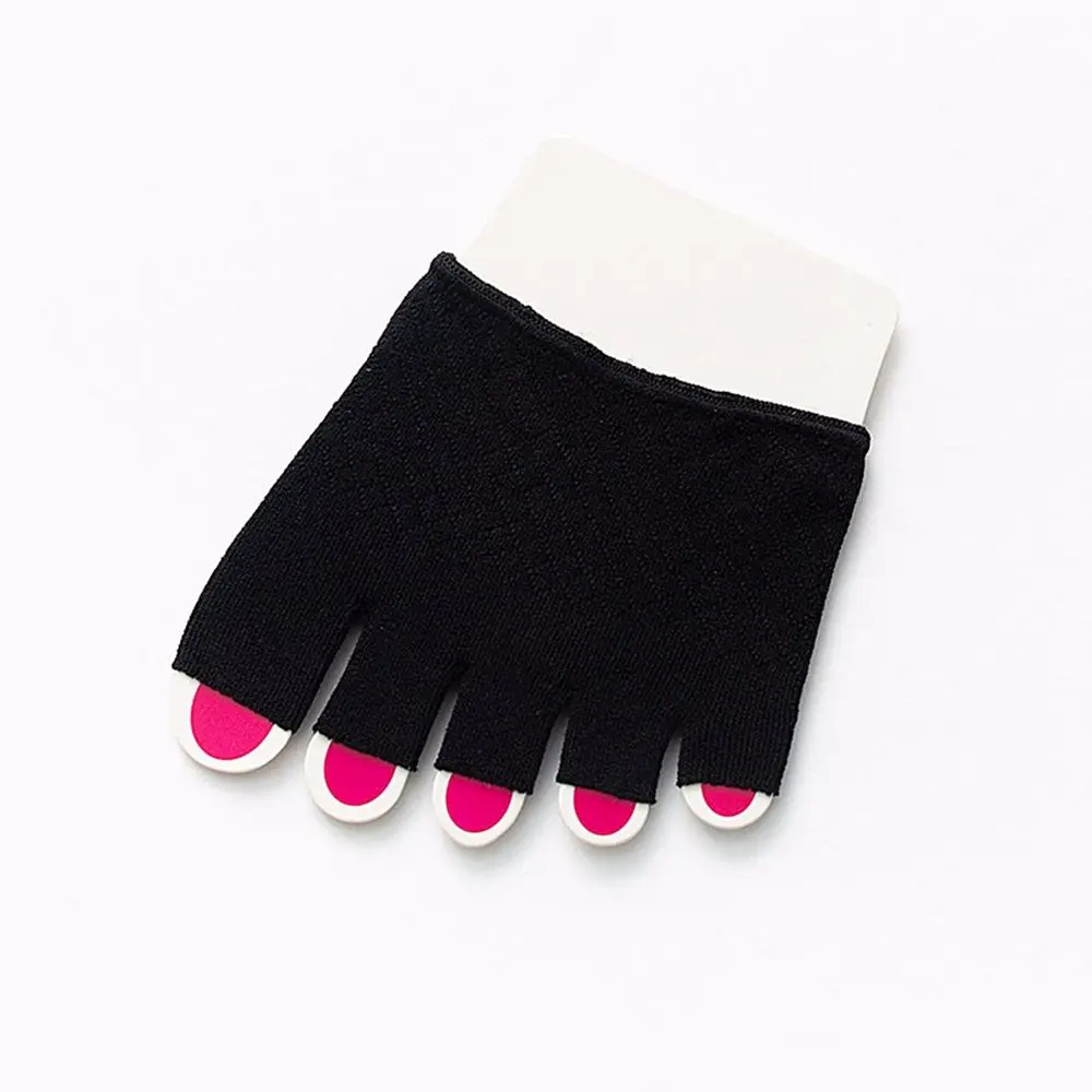

Breathable Invisible Summer Mesh Non-slip Cotton Sock Slippers Open Toe Socks Half Palm Socks
