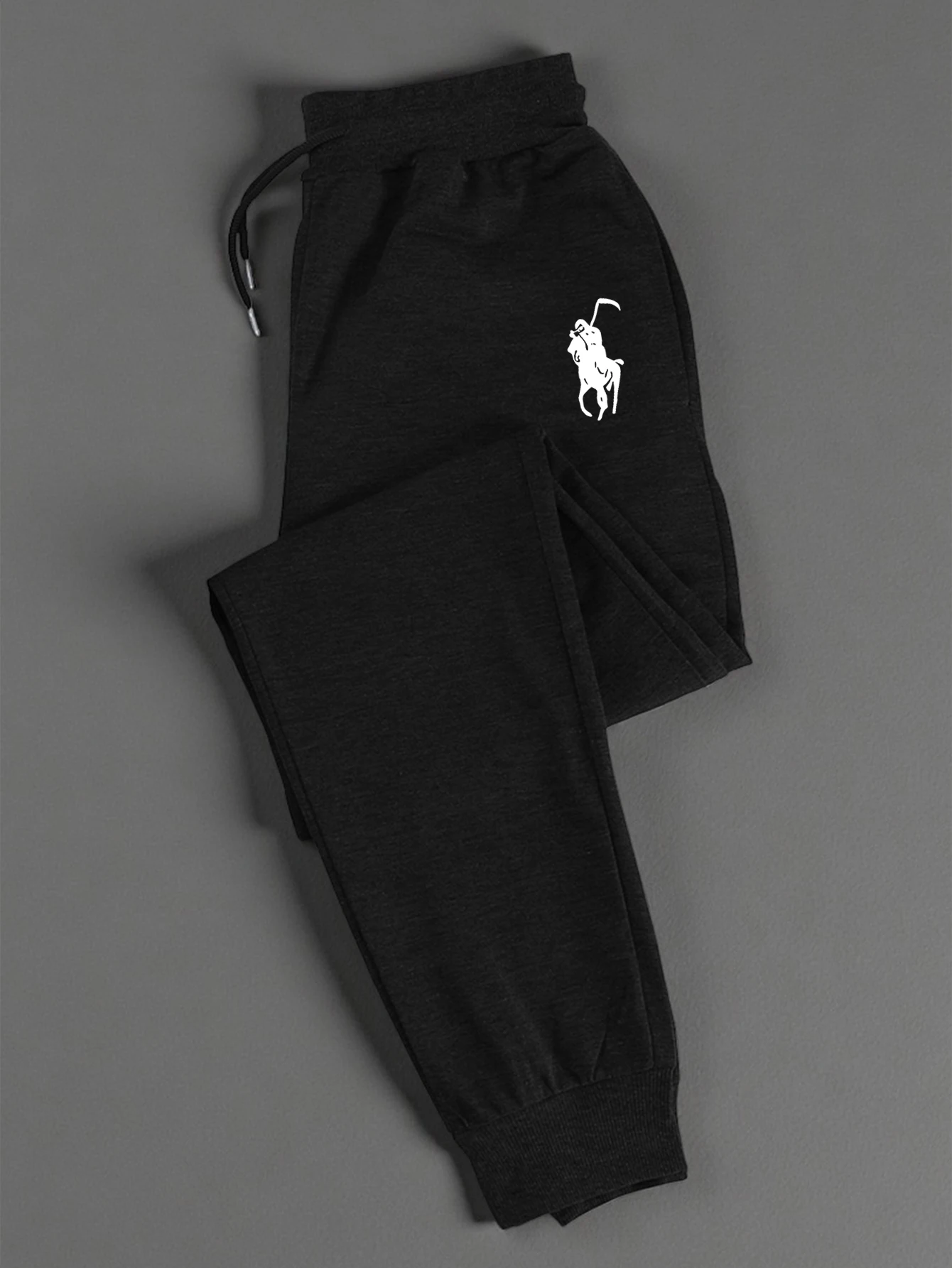 

Men'S Casual Athletic Pants, Elastic Fit for All Seasons, PARIS Letter Print Men'S Clothing, Athletic Pants, Men'S Long Pants,