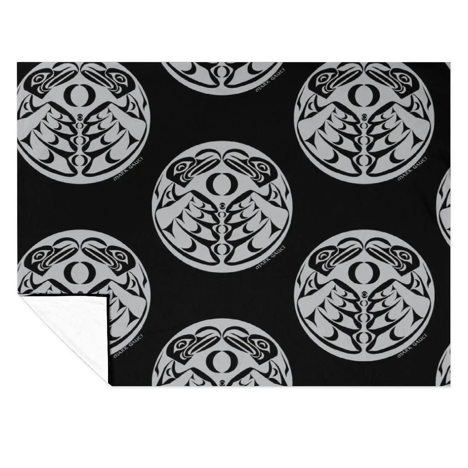 

Coast Salish Eagle Throw Blanket warm winter Polar Stuffeds for winter Blankets