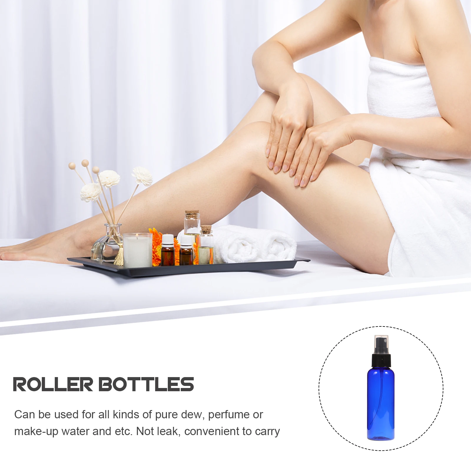 

10 Pcs Spray Bottle Liquid Travel Bottles 100ML Essential Oil Perfume Atomizer Shampoo