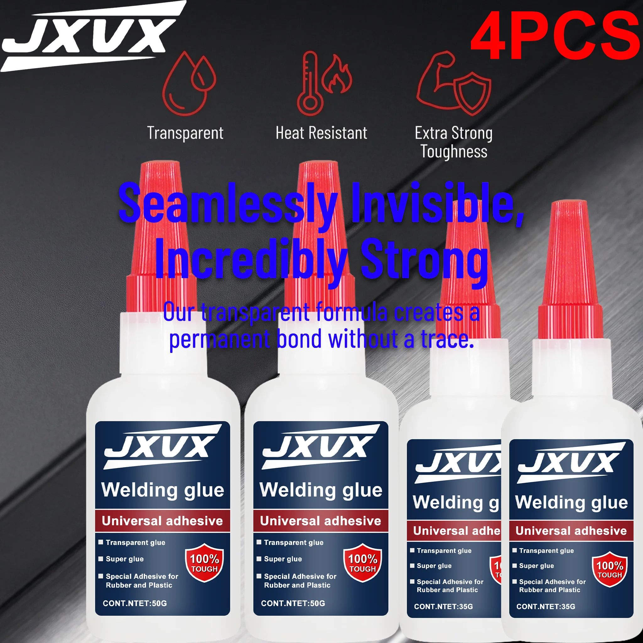 pacote-jxvx-com-4-tubos-2x50g-2x35g-presente-adesivo-de-solda-170g-total-secagem-rapida-impermeavel-alta-resistencia-180-°-c