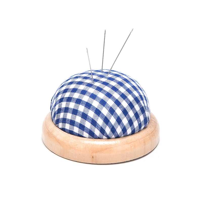 Wood Bottom Base Needle Pin Cushion Pillow Holder Sewing Craft Stitch DIY Craft
