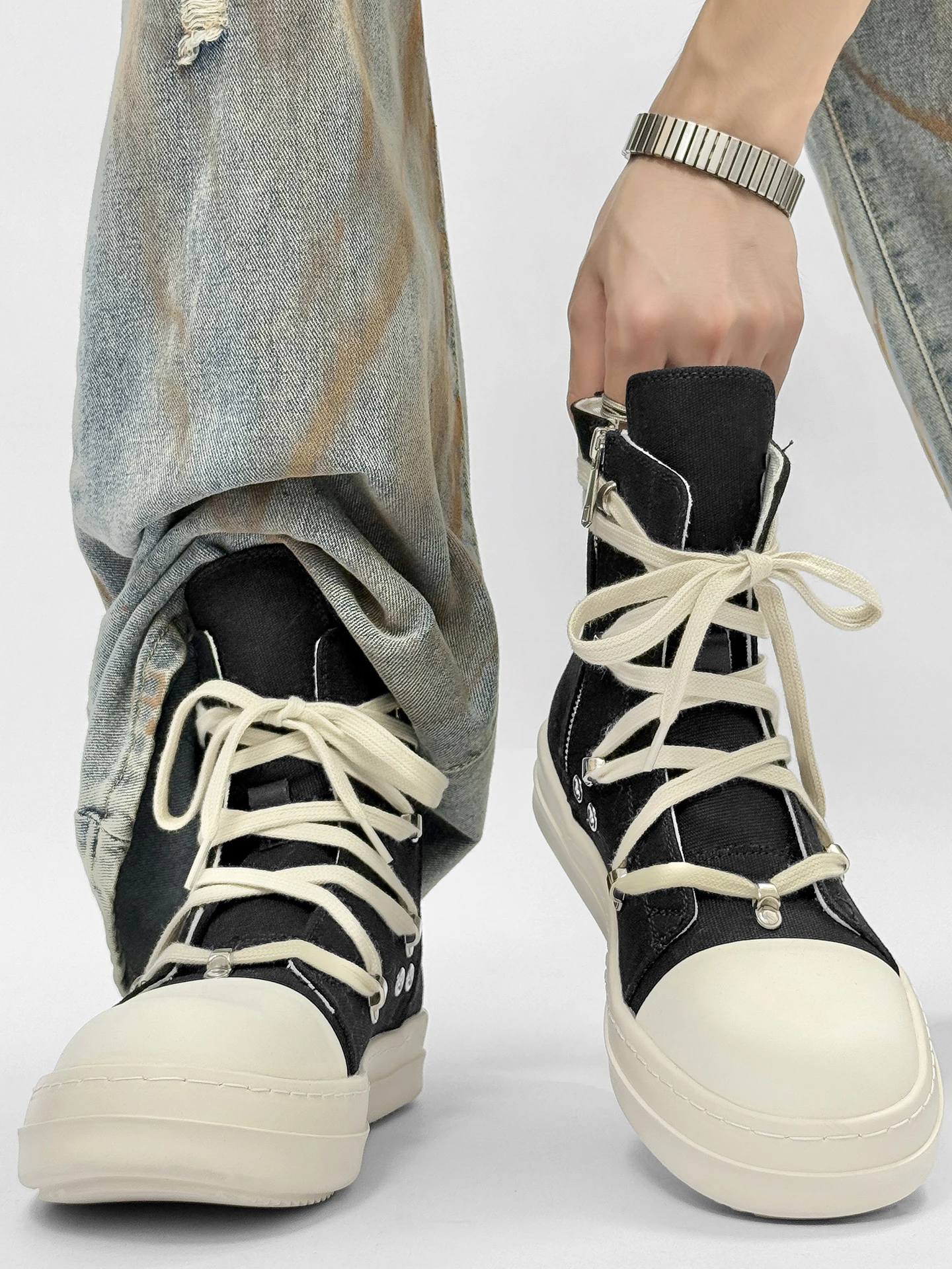 men's-canvas-oes-thi-bot-heightening-retro-american-boots-casual-sports-oes-faionable-mid-cut-round-toe