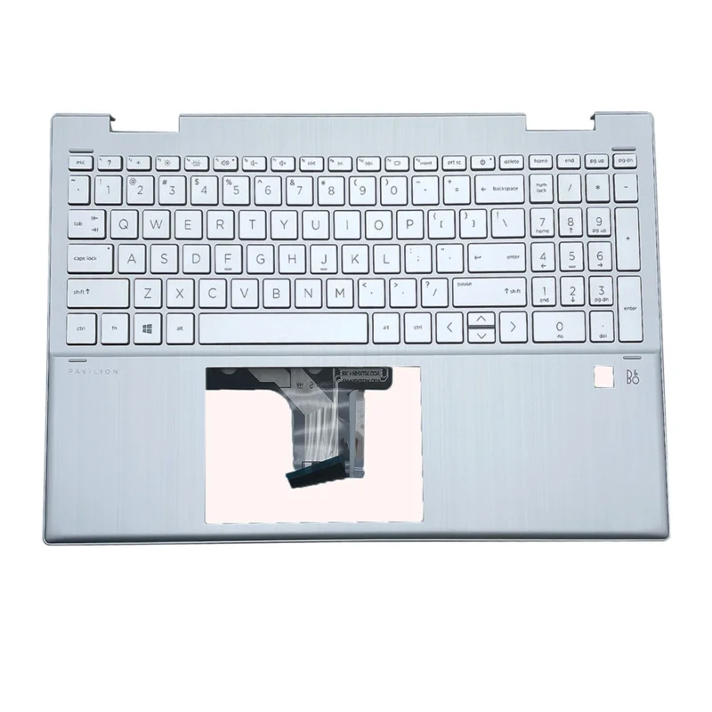 New For HP 15-ER 15-ER0051NR Palmrest Backlit Keyboard & Fingerprint M45130-001