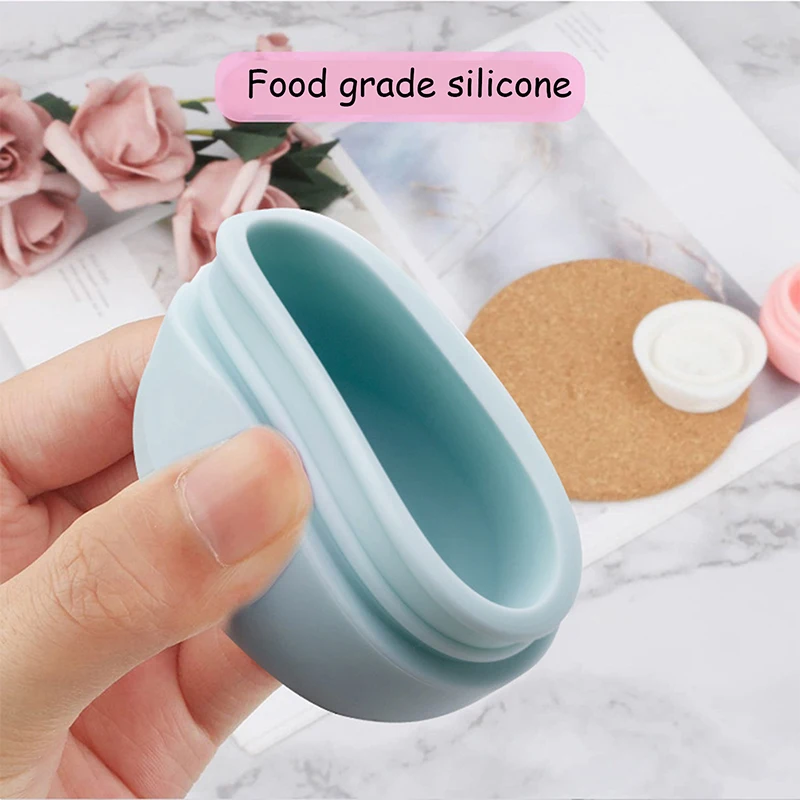 Mini Creme Jar Organizador Box, Dispensador Portátil de Viagem, Caixa De Armazenamento De Silicone, Garrafa Recarregável Cosmética, Recipiente Vazio, 20ml