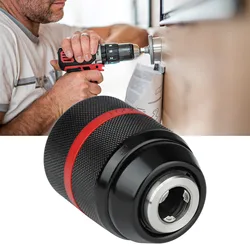 Drill Chuck Keyless Drill Chuck Keyless Hand Drill Chuck 1/2‑20UNF Mount 2~13mm Self Tighten Drill Chuck for Multiple Purposes