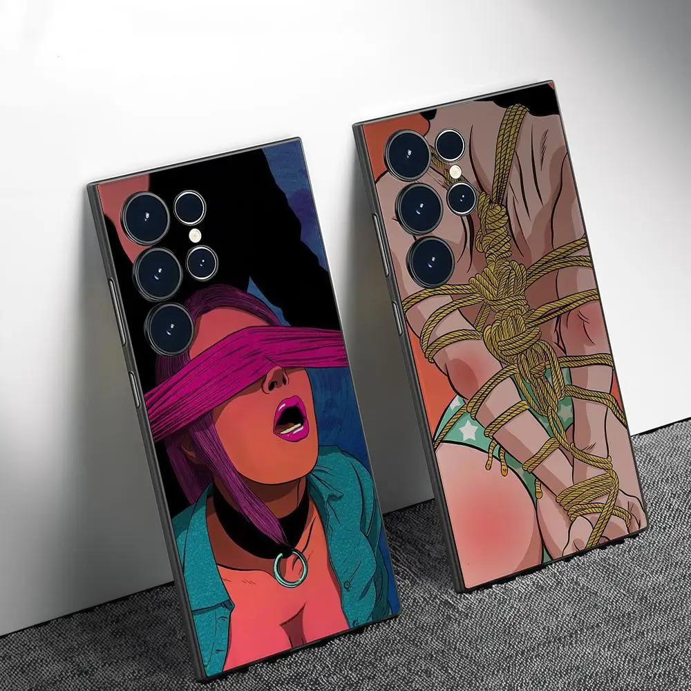 

Hot Girls Bikini Sexy Phone Case Phone Case For Samsung Galaxy S25 S24 S22 S23 Ultra S21 S20 Plus Frosted Full Soft Case