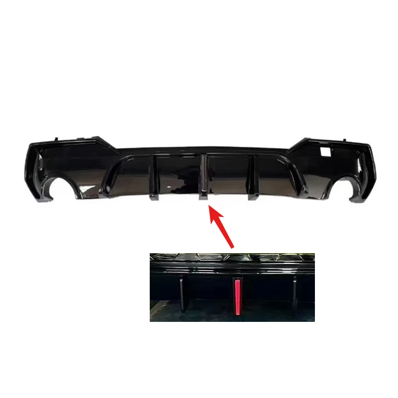 Rear Bumper Diffuser Splitter Spoiler Lip Tuning Body Kits With/Without Light For BMW 4-Series G22 2021 2022 2023 2024