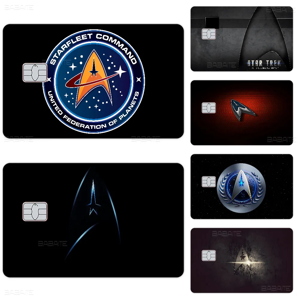 S-Star T-Trek Credit Card Skin Stickers No Adhesive Residue Water Proof For VISA Credit Card Subway Access Card