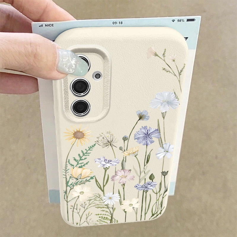 Little Flowers Phone Case For Samsung Galaxy S25 Edge S24 FE S23 S22 S21 Ultra A56 A36 A26 A55 A16 A15 A14 A25 A54 5G Soft Cover