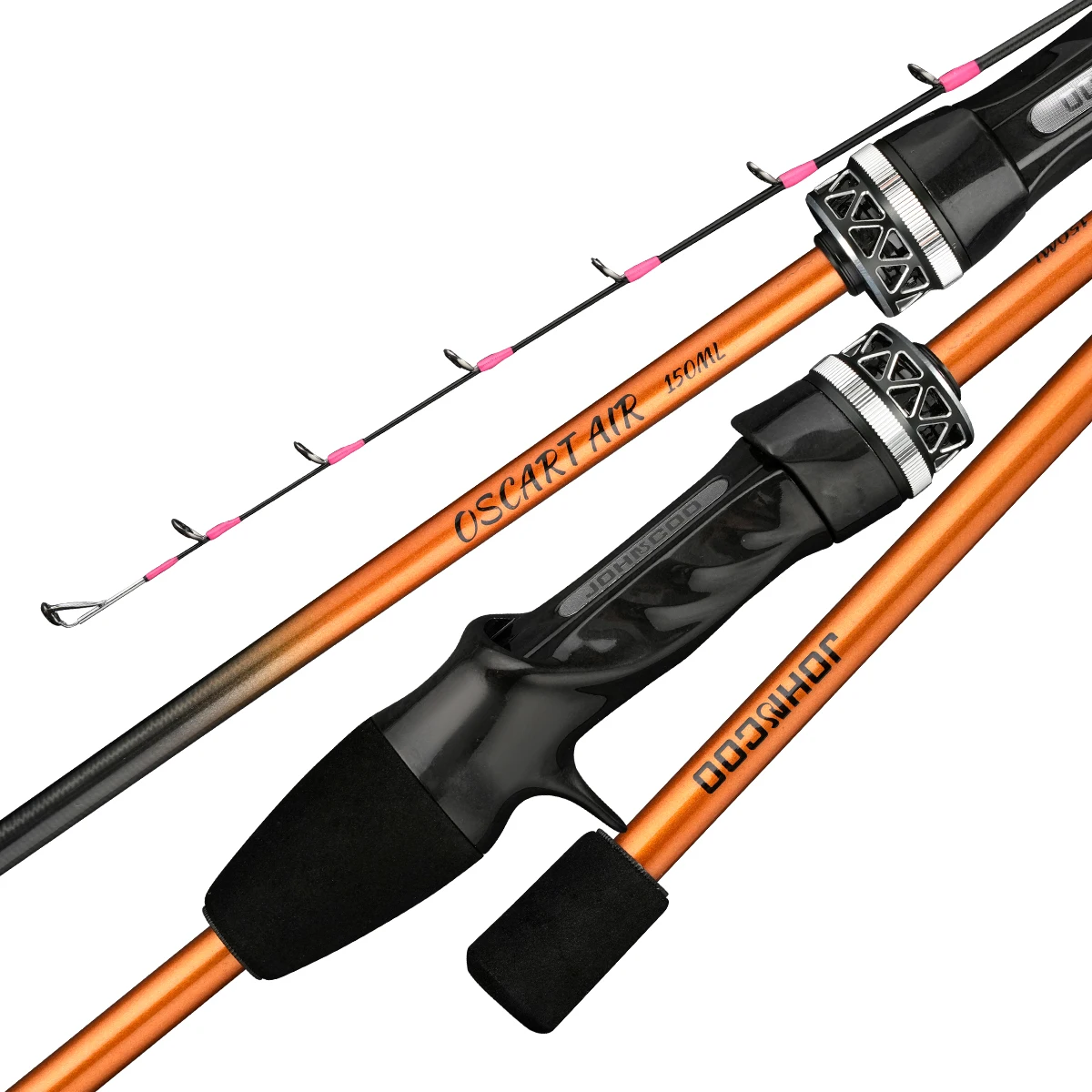 Johncoo cuttlefish fishing rod 1.5m one section with titanium tip 43g light casting Boat fishing rod Oscart air rod