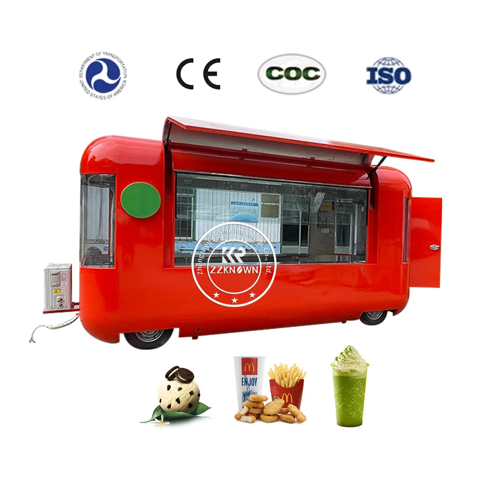 2023 OEM Outdoor Fast Food Cart Concession Food Trailer Hot Selling Coffee Outdoor Mobile Kitchen Food Truck Venidng Kiosk