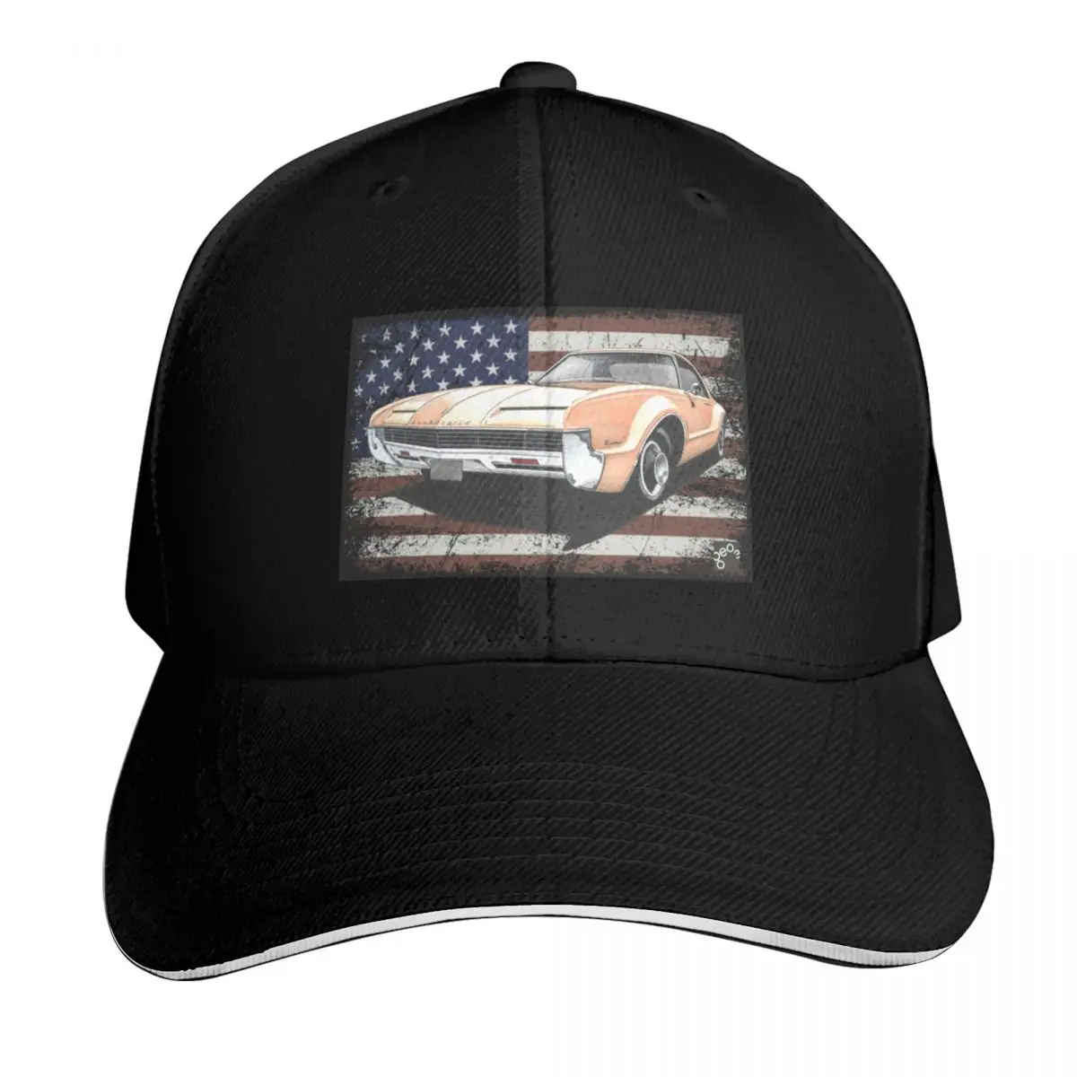 Geo3Doodles Oldsmobile Toronado Doodle Baseball Cap Low Profile Unstructured Unisex for Men Women Outdoor Golf Running Hiking