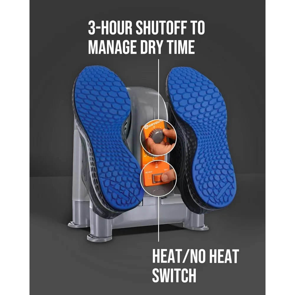 Sèche-chaussures, chaussures, vêtements et équipement, chauffage par convection avec air, 4 ports de séchage, sèche en 1 à 3 heures, interrupteur de chaleur et minuterie