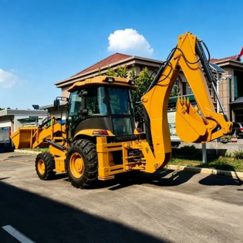 4x4 Backhoe Loader Wheel Front End Loader Diesel Earthworks Machine CE EPA Certified
