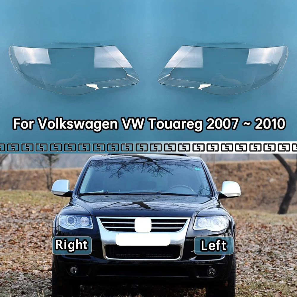 

For Volkswagen VW Touareg 2007 2008 2009 2010 Front Headlight Cover Headlamp Lamp Shell Mask Lampshade Lens Plexiglass