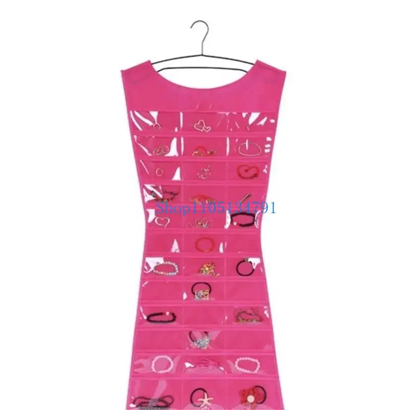 

98 км подвесная сумка для хранения ювелирных изделий двухсторонняя коробка для ожерелья, браслета и сережек