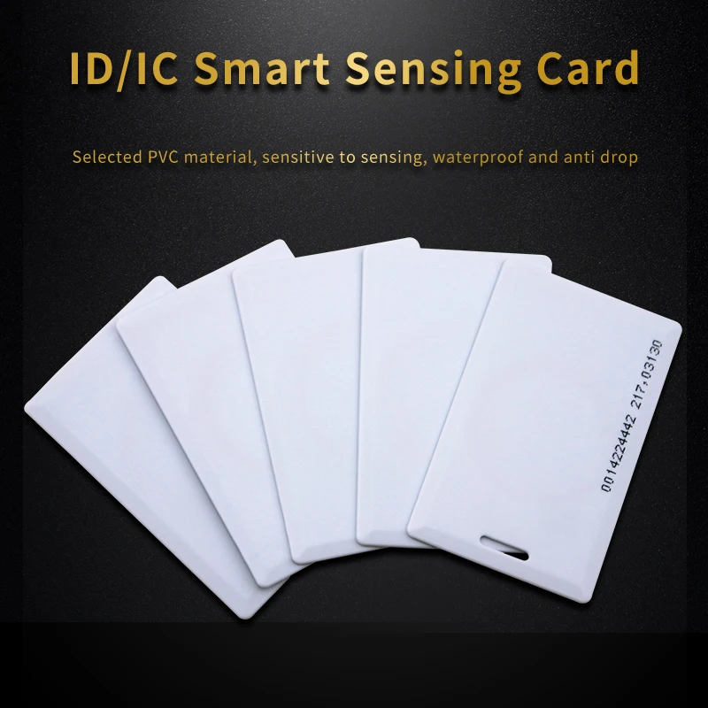 10PCS ID Thick Card/Thin Card IC Access Control White Card, Suitable For Parking Lots And Access Control System Attendance