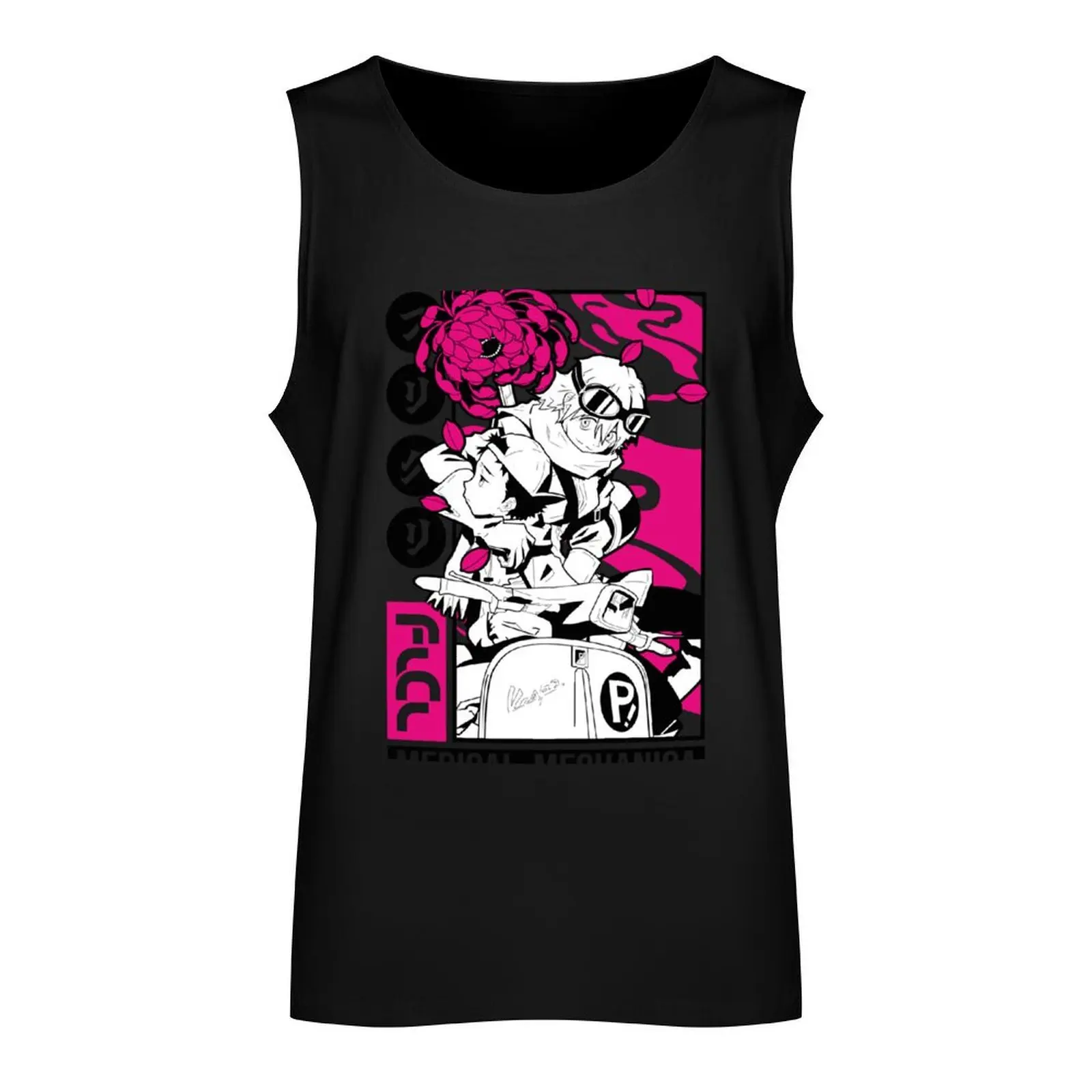 FLCL Haruko magenta Tank Top Sleeveless men gym men