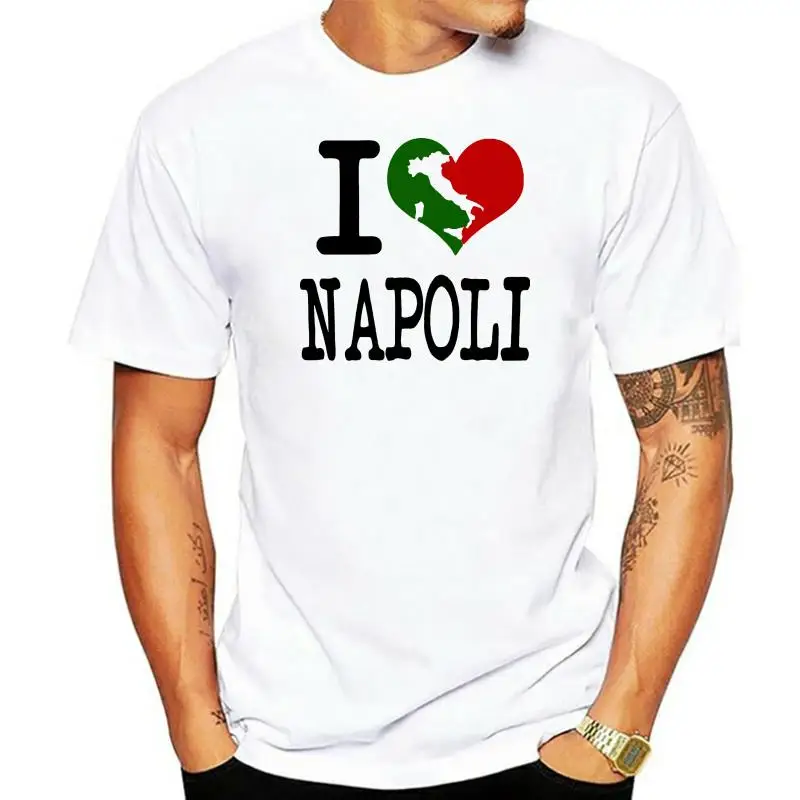 2022 fashion MenCool I Love Napoli Lo0061 3D Printed Tee Shirts High Quality Short Sleeve Tees