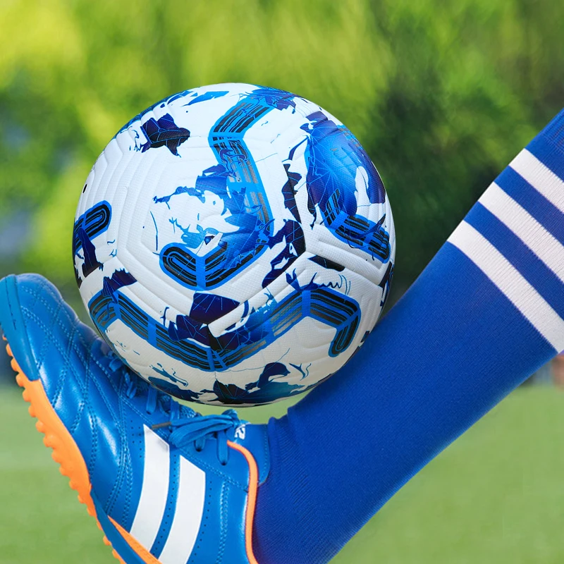 Ballons de Football taille 5, sans couture, PU doux, pour garçons et adultes, entraînement professionnel, résistant à l'usure, haute qualité