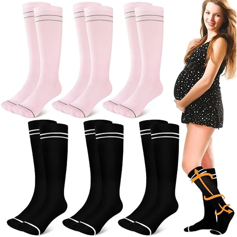 

NEW Maternity Compression Socks | 20-30 mmHg Compression Socks for Pregnancy 6PAIRS/12PCS