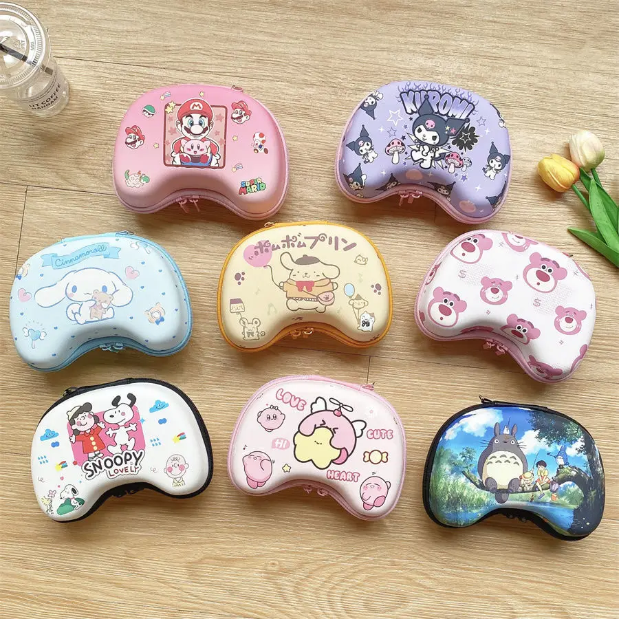 

New Sanrio Gamepad Case Sanrioed Kawaii Switch Pro Cinnamoroll Kuromi Anime Gamepad Accessory Storage Bag Cute Birthday Gift