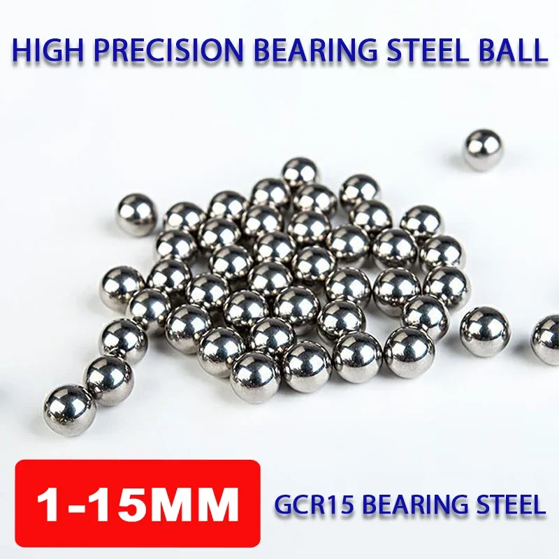 Standard Bearing Steel Ball 1-15mm GCR15 Chromium Steel Ball Solid High Precision Smooth Bearing Steel Ball Small Round