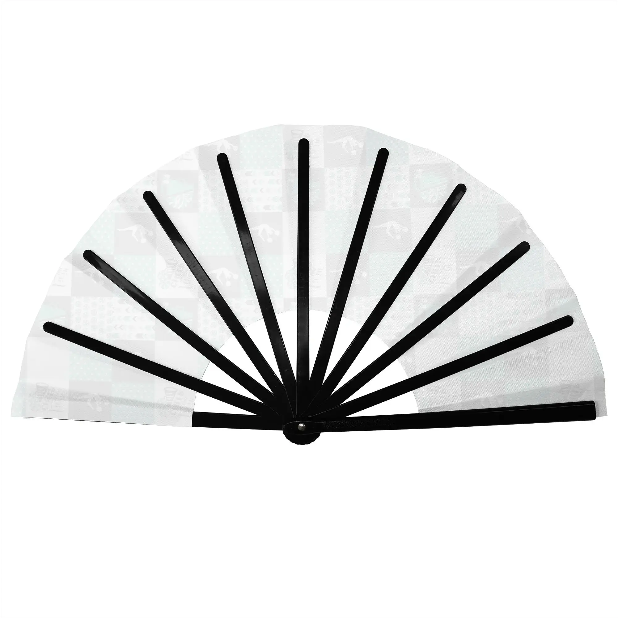 Cheerleading Livin CHEER LIFE  Folding Hand Fan Megaphone Pom Poms  Polyester Fabric Fan Funny Summer Accessory Decorative Fans