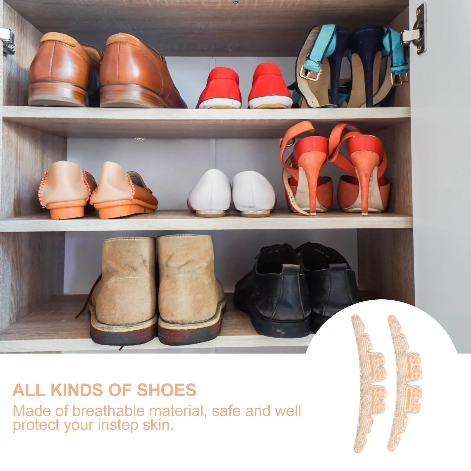 

5 Pairs Grips Liner Premium Heel Cushion Pads Sweat Absorbent Light Thin Shoe Inserts Breathable Heel Cushion For Men Women